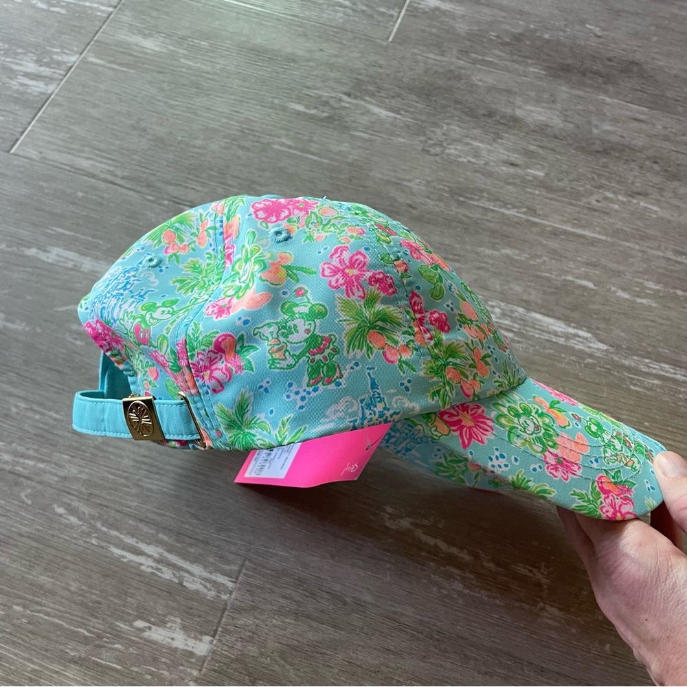 NWT Lilly Pulitzer X Disney Run Around Hat in Blue Ibiza Lilly Loves Disney - Picture 4 of 7